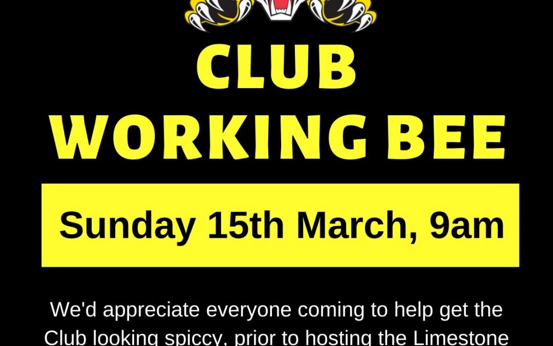 Working Bee – March 2020